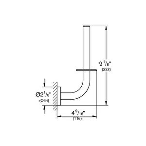Essentials Yedek Tuvalet Kağıtlığı, Fırçalı Sert Grafit, 40385al1