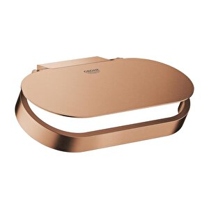 Selection Kapaklı Tuvalet Kağıtlığı, Fırçalı Bakır, 41069dl0