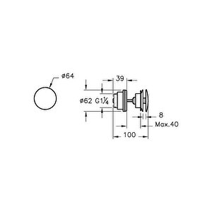 Lavabo Süzgeci, Yuvarlak (universal-sabit) Altın, A4514823