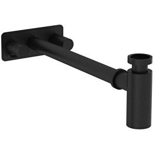 Vitra Lavabo Sifonu, Origin, Simetrik Rozet, Mat Siyah, A4515936