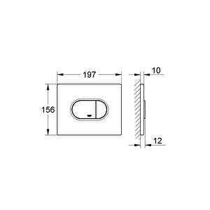 Arena Cosmopolitan Kumanda Paneli, Krom, 38858000