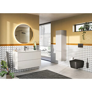 Vitra Asma Klozet Metropole Rim-ex Kanalsız, 56 Cm, Mat Siyah, 7672b083-0559