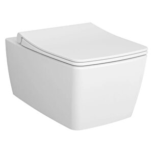 Vitra Asma Klozet, Metropole Rim-ex, Kanalsız, 56 Cm, Mat Beyaz, 7672b001-0559