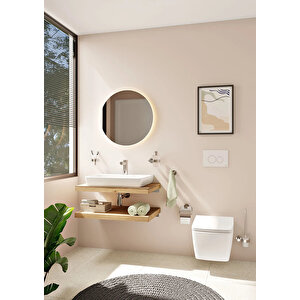 Vitra Asma Klozet, Metropole Rim-ex, Kanalsız, 56 Cm, Mat Beyaz, 7672b001-0559