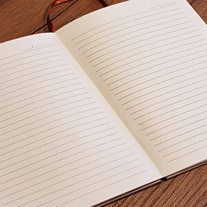 Çizgili Deri Defter Taba