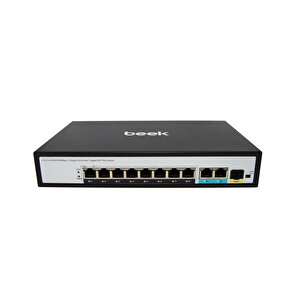 Beek Yönetilemeyen Poe+ Switch8 X 10/100/1000base-t Ieee802.3af/at Poe+ Port (port Başına 30.8 Watt) (poe Güç Bütçesi Maks. 120 Watt)2 X 10/100/1000base-t Port (combo)