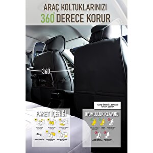 Chevrolet Trax Uyumlu Lüx Deri Oto Koltuk Kılıfı Ön Arka Takım Trend Serisi Füme