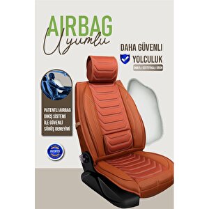 Opel Corsa E Uyumlu Lüx Deri Oto Koltuk Kılıfı Ön Arka Takım Trend Serisi Tarçin Tarçın