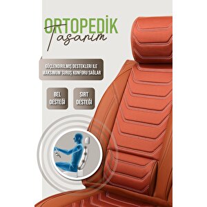 Tofaş Doğan Slx Ie Uyumlu Lüx Deri Oto Koltuk Kılıfı Ön Arka Takım Trend Serisi Tarçin