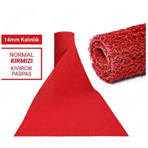 100x100cm Kirmizi Kivircik Paspas-hali Kaymaz Yolluk Li̇dya 14mm