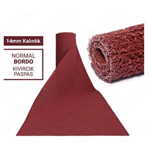 100x250cm Bordo Kivircik Paspas-hali Kaymaz Yolluk Li̇dya 14mm