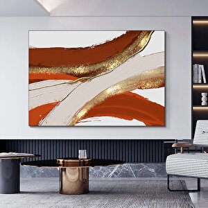 Lüks Mermer Duvar Dekoru – Altın Mermer Sanatı 80x120 cm