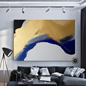 Lüks Mermer Duvar Dekoru, Lacivert Duvar Sanatı, Soyut Mermer Sanatı, Alkol Mürekkep Sanatı