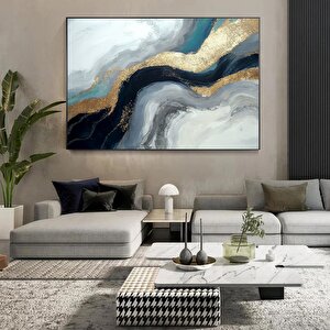 Lüks Mermer Duvar Dekoru; Lacivert Duvar Sanatı; Soyut Mermer Duvar Sanatı; Alkol Mürekkebi Sanatı;