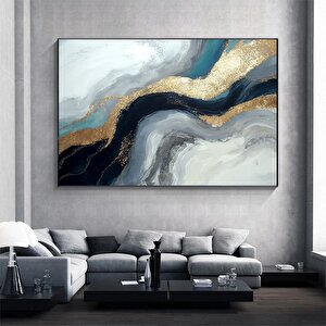 Lüks Mermer Duvar Dekoru; Lacivert Duvar Sanatı; Soyut Mermer Duvar Sanatı; Alkol Mürekkebi Sanatı;