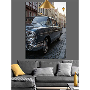 Klasik Araba Sokak Dekoratif Kanvas - Mdf Ahşap Tablo 70x100 cm