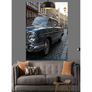 Klasik Araba Sokak Dekoratif Kanvas - Mdf Ahşap Tablo