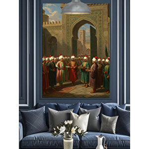 Osmanlı Askeri Tören Dekoratif Kanvas - Mdf Ahşap Tablo