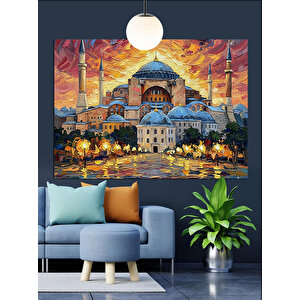 Güneş Işığında Ayasofya Dekoratif Kanvas - Mdf Ahşap Tablo 70x100 cm