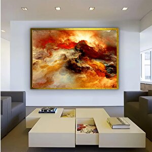 Soyut Bulutlar Kanvas; Mermer Ve Mürekkep