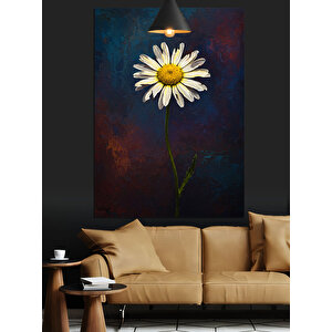 Tek Sap Papatya Dekoratif Kanvas - Mdf Ahşap Tablo 70x100 cm