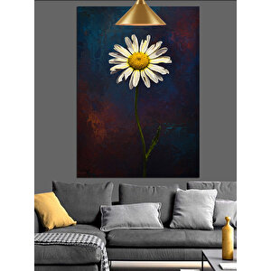 Tek Sap Papatya Dekoratif Kanvas - Mdf Ahşap Tablo 70x100 cm