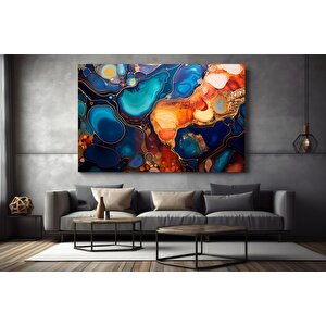 Büyük Pembe-altın Mermer Kanvas; Parıltılı Poster