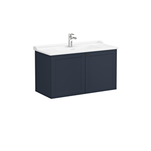Vitra Root Classic 68748 Kapaklı Lavabo Dolabı, Mat Lacivert, 100 Cm