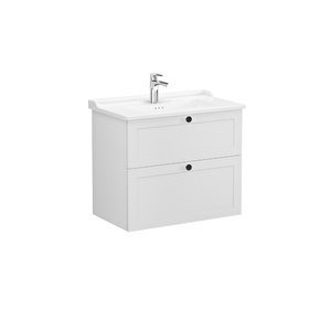 Vitra Root Classic 68870 Lavabodolabı, İki Çekmeceli, Mat Açık Gri