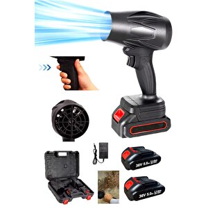 Şarjlı Jet Turbo Motorlu Hava Üfleme Fan Yaprak Üfleme Araba Içi Cam Kurulama Mangal Yelleme Üfleme