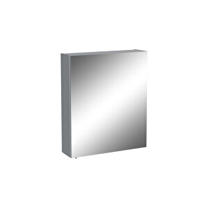 Vitra Shift T20 Aynalı Banyo Dolabı 81005, 60 Cm, Sağ Kapaklı, Kül Gri, Asma Tip, Yavaş Kapanır