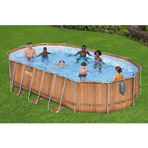 ® 56719 Power Steel™ Comfort Jet™ Serisi Prefabrik Yer Üstü Havuz Seti 6,10 M X 3,66 M X 1,22 M