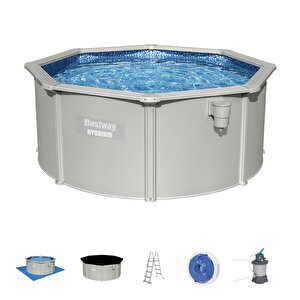 ® 56566 Hydrium™ Çelik Duvarlı Prefabrik Yer Üstü Havuz Seti 3,05m X 1,22 M