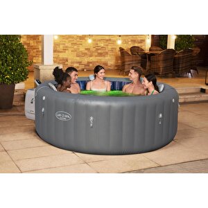 Lay-z-spa® 6001t Santorini Smart Hydrojet Pro™ Enerji Tasarruflu Şişme Spa Havuzu, Mobil Uygulama Kontrollü, 5-7 Kişilik