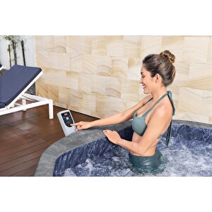 Lay-z-spa® Carrara Smart Airjet™ 6001v Enerji Tasarruflu Şişme Spa Havuzu, Mobil Uygulama Kontrollü, 4-6 Kişilik