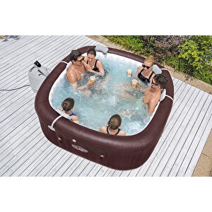 Lay-z-spa® Maldives Smart Hydrojet Pro™ 6001u Enerji Tasarruflu Şişme Spa Havuzu, Mobil Uygulama Kontrollü, 5-7 Kişilik