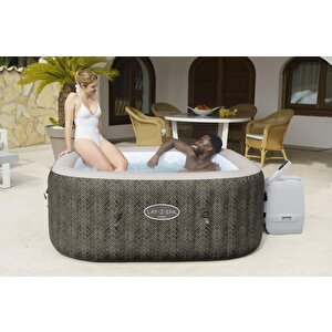 Lay-z-spa® Cabo Smart Hydrojet™ 6001r Enerji Tasarruflu Şişme Spa Havuzu, Mobil Uygulama Kontrollü, 4-6 Kişilik