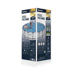 Bestway® 56462 Steel Pro Max™ Prefabrik Yer Üstü Havuz Seti 5,49 M X 1,22 M
