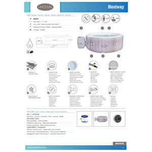 Lay-z-spa® 60003 Cancun Signature Airjet™ Şişme Spa Havuzu, 2-4 Kişilik