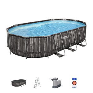 ® 5611r Power Steel™ Prefabrik Yer Üstü Havuz Seti 6,10m X 3,66 M X 1,22 M