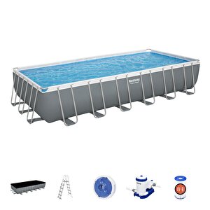 ® 56474 Power Steel™ Prefabrik Yer Üstü Havuz Seti 7,32 M X 3,66 M X 1,32 M