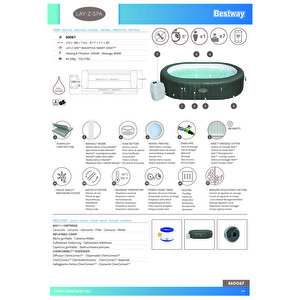 Lay-z-spa® 60067 Mauritius Smart Airjet™ Şişme Spa Havuzu, 5-7 Kişilik