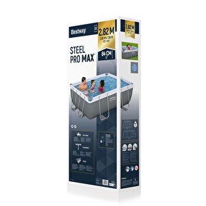 Bestway® 56629 Steel Pro Max™ Prefabrik Yer Üstü Havuz Seti 2,82 M X 1,96 M X 84 Cm