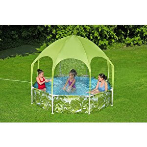 Bestway® 56432 Uv Careful™ Gölgelikli Prefabrik Yer Üstü Çember Havuz