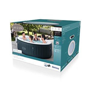 Lay-z-spa® Miami Airjet™ 6001d Enerji Tasarruflu Şişme Spa Havuzu,4-6 Kişilik