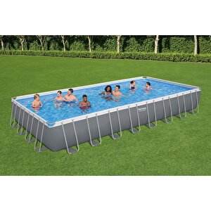 ® 56623 Power Steel™ Prefabrik Dikdörtgen Yer Üstü Havuz Seti 9,56 M X 4,88 M X 1,32 M