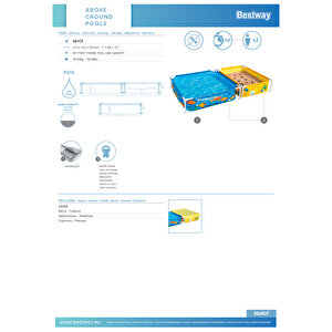 Bestway® 561cf Prefabrik İkili Su Ve Kum Oyun Havuzu