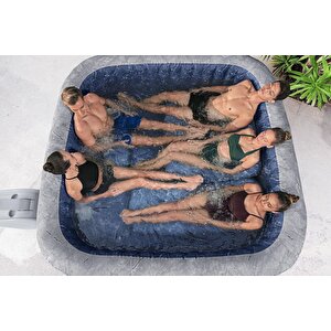 Lay-z-spa® 6001q San Francisco Smart Hydrojet Pro™ Enerji Tasarruflu Şişme Spa Havuzu, Mobil Uygulama Kontrollü, 5-7 Kişilik