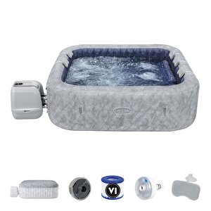 Lay-z-spa® 6001q San Francisco Smart Hydrojet Pro™ Enerji Tasarruflu Şişme Spa Havuzu, Mobil Uygulama Kontrollü, 5-7 Kişilik