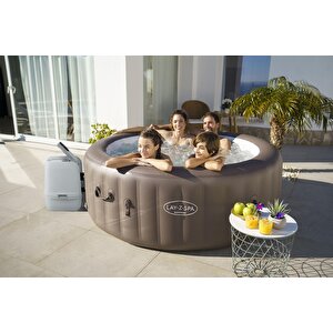 Lay-z-spa® Dominica Smart Hydrojet™ 6001s Enerji Tasarruflu Şişme Spa Havuzu, Mobil Uygulama Kontrollü, 4-6 Kişilik